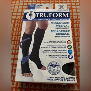 Truform Microfiber Medical Compression Socks, Size XXXL